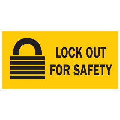 Brady 88303 Lockout Sign - Lockout for Safety