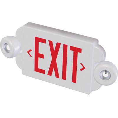 Compact Exit Sign With Emergency Lights