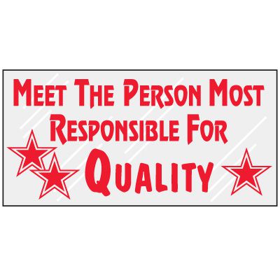 Responsible For Quality Mirror Label