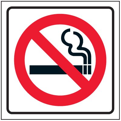 No Smoking Decal - No Smoking Symbol
