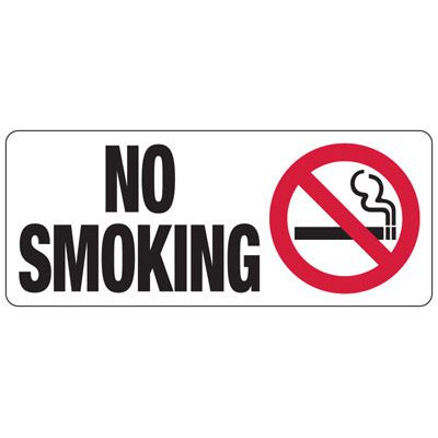 No Smoking With Graphic Sign