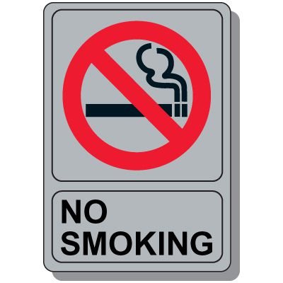 No Smoking Symbol Sign - No Smoking - Gray