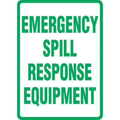 Emergency Spill Equipment - 1-Way, 2-Way & 3-Way Sign
