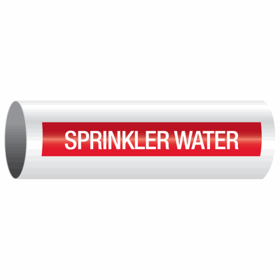 Sprinkler-Water - Opti-Code® Self-Adhesive Pipe Markers