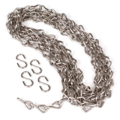 Stainless Steel Jack Chain and S-Hooks