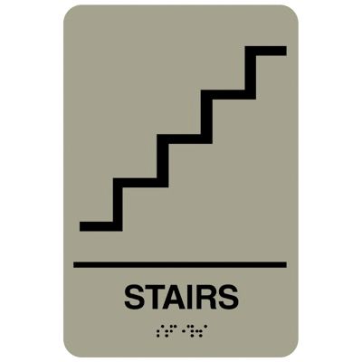 Stairs - Economy Braille Signs