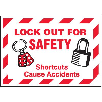 Lockout Labels - Lock Out For Safety