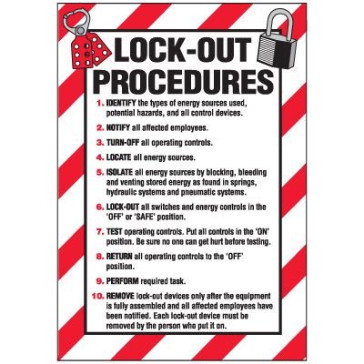 Lockout Labels - Lock-Out Procedures
