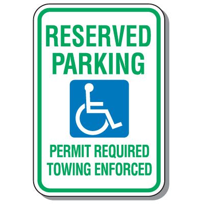 State-Specific Handicap Parking Signs - Arkansas