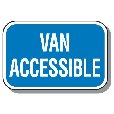 California Parking Signs - Van Accessible