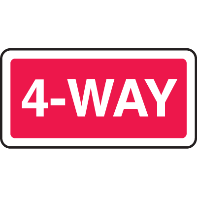 Directional Stop Signs - 4-Way