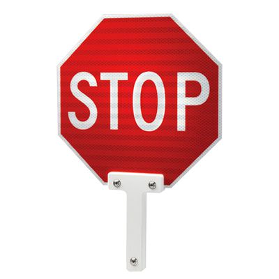Hand-Held Sign Paddles - Stop