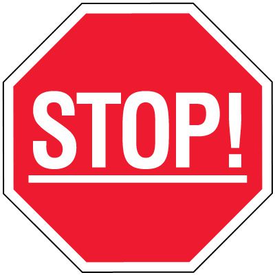 Stop Reflective Sign