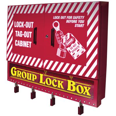 Wall Mount Storage and Group Lock Box Combination Cabinets