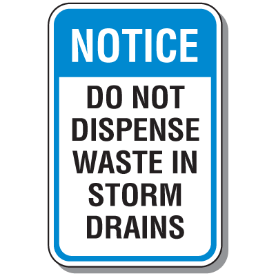 Do Not Dispense Waste Sign
