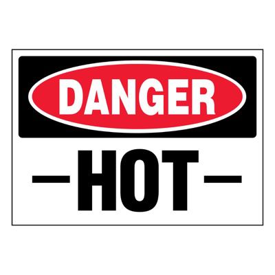 Super-Stik Signs - Danger Hot