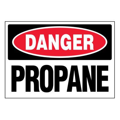 Super-Stik Signs - Danger Propane
