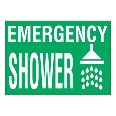 Super-Stik Signs - Emergency Shower