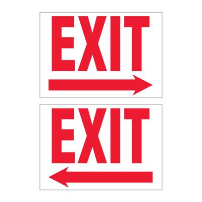 Super-Stik Signs - Exit With Arrow