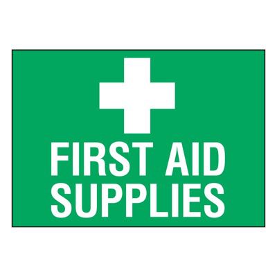 Super-Stik Signs - First Aid Supplies
