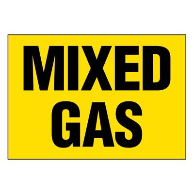 Super-Stik Signs - Mixed Gas