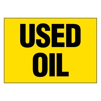 Super-Stik Signs - Used Oil