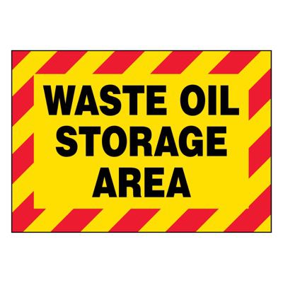 Super-Stik Signs - Waste Oil Storage Area