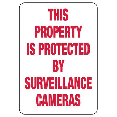 Surveillance Signs - This Property Is Protected By Surveillance Cameras