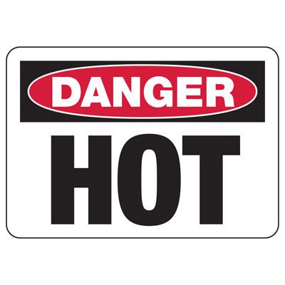 Mini Danger Sign - Hot