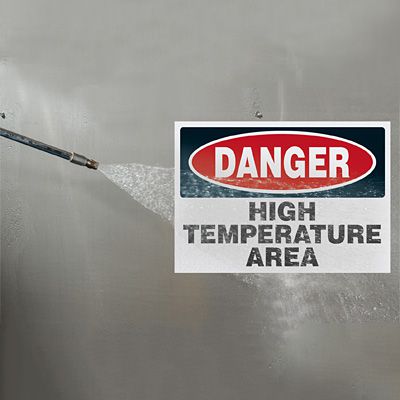 ToughWash® Adhesive Signs - Fire Extinguisher