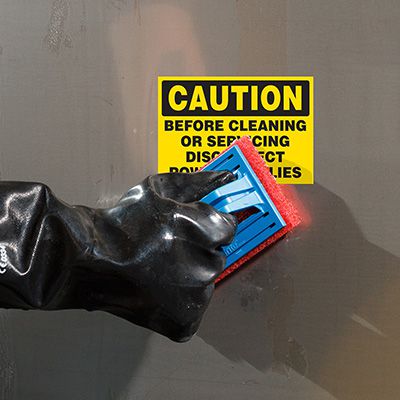 ToughWash® Labels - Caution Before Cleaning Or Servicing