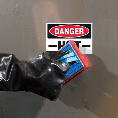 ToughWash® Danger Labels - Hot