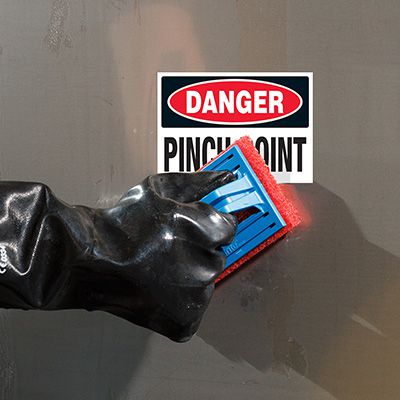 ToughWash® Danger Labels - Pinch Point