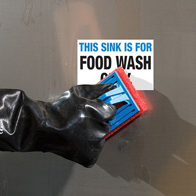 ToughWash® Labels - This Sink Is For Food Wash Only