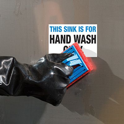 ToughWash® Labels - This Sink Is For Hand Wash Only