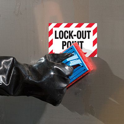ToughWash® Labels - Lock-Out Point