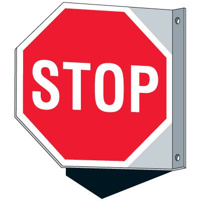 STOP - Single and Double Sided Wall Mounted Signs