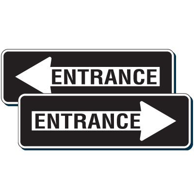 Directional Entrance Sign
