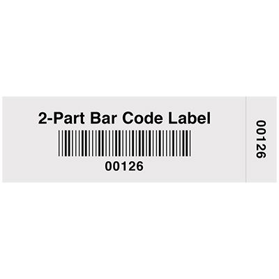 Two-Part Bar Code Labels