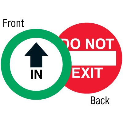 Double-Sided Decal - Do Not Exit