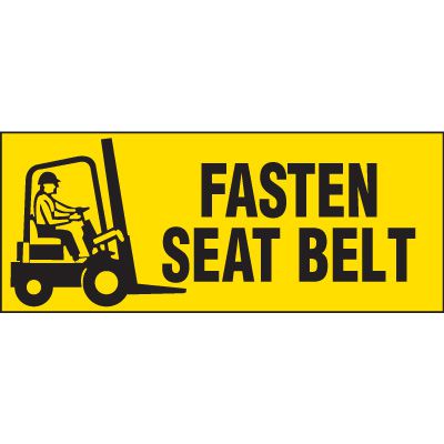 Fasten Seat Belt Label