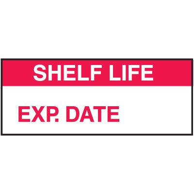 Shelf Life Label