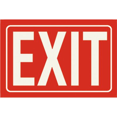 Photoluminescent Exit Sign