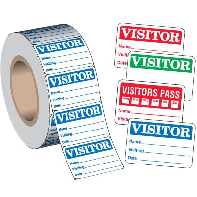 Visitor Badges On-A-Roll