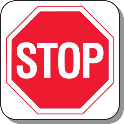 Stop Parking Lot Sign