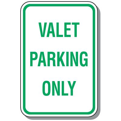Visitor Parking Signs - Valet Parking Only