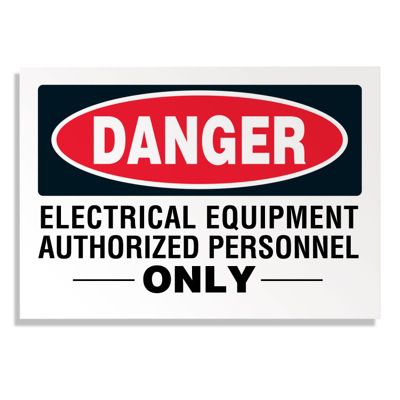 Voltage Warning Labels - Danger Electrical Equipment