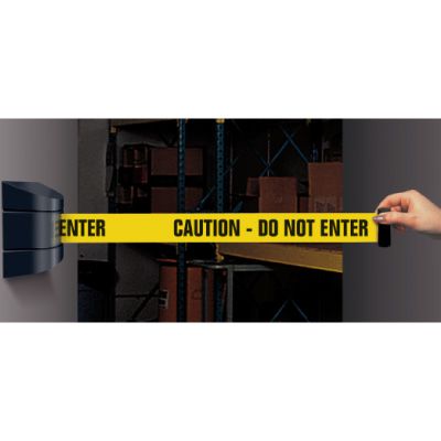 Wall Mount Security Tensabarriers- Caution Do Not Enter - Tensabarrier 897-33-YA-C
