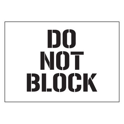 Warehouse Stencils - Do Not Block