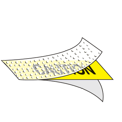 Warning Anti-Skid Tape - Black/Yellow Striped